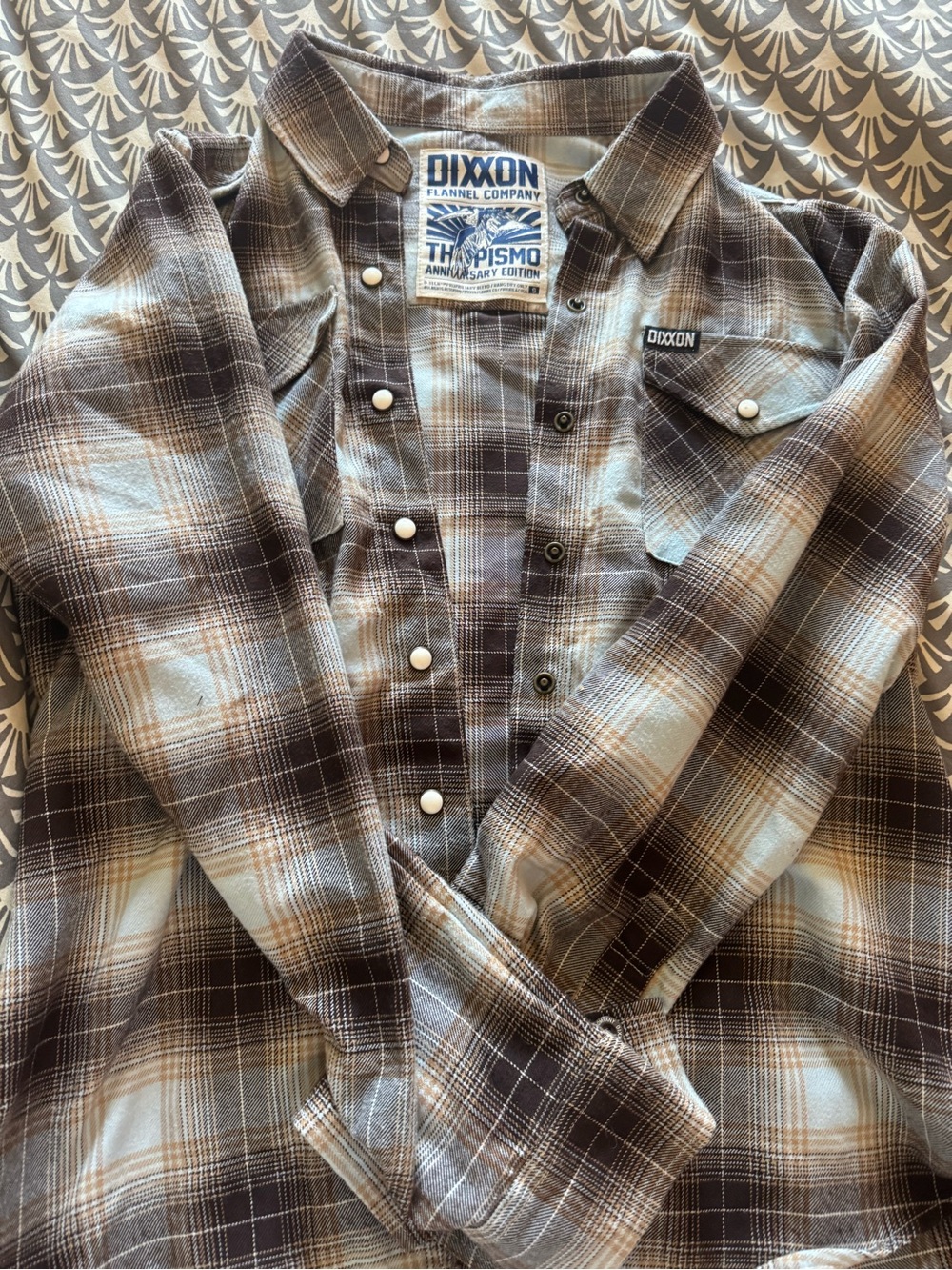 DIXXON Plaid Flannel Shirt in Brown & Cream The Pismo Anniversary Edition 2018